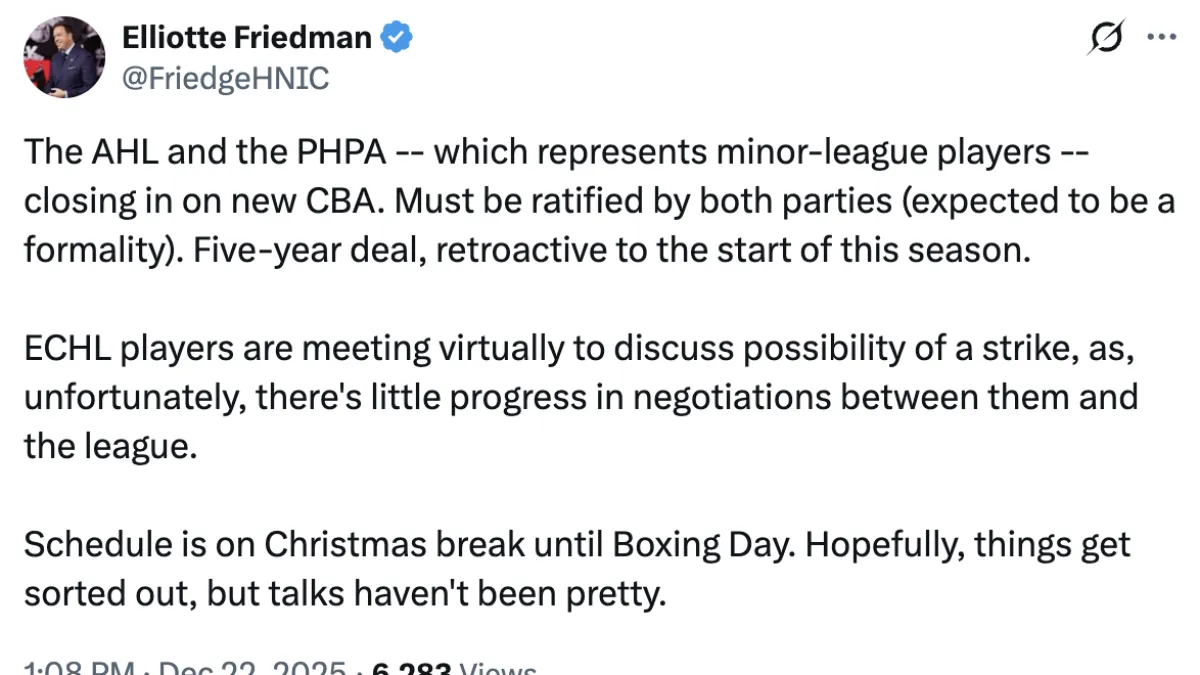 AHL and PHPA reach tentative agreement on new collective bargaining agreement - Article News sur NHL Insight