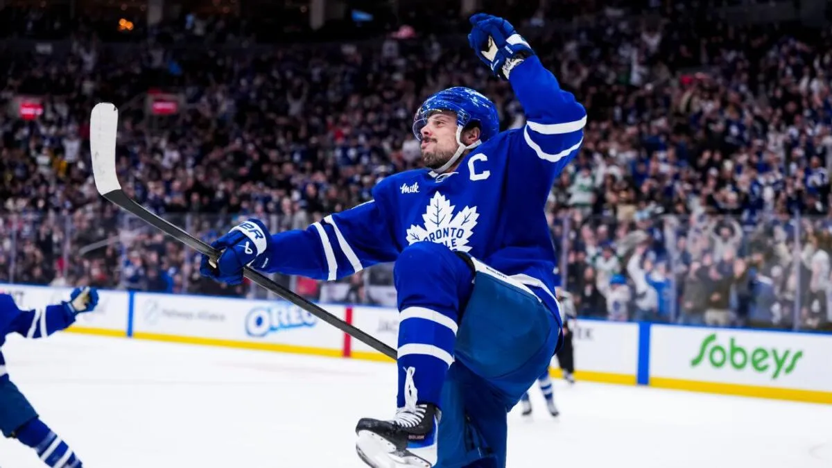 Matthews' hat trick seals Leafs' 6-5 comeback win over Jets - Article News sur NHL Insight