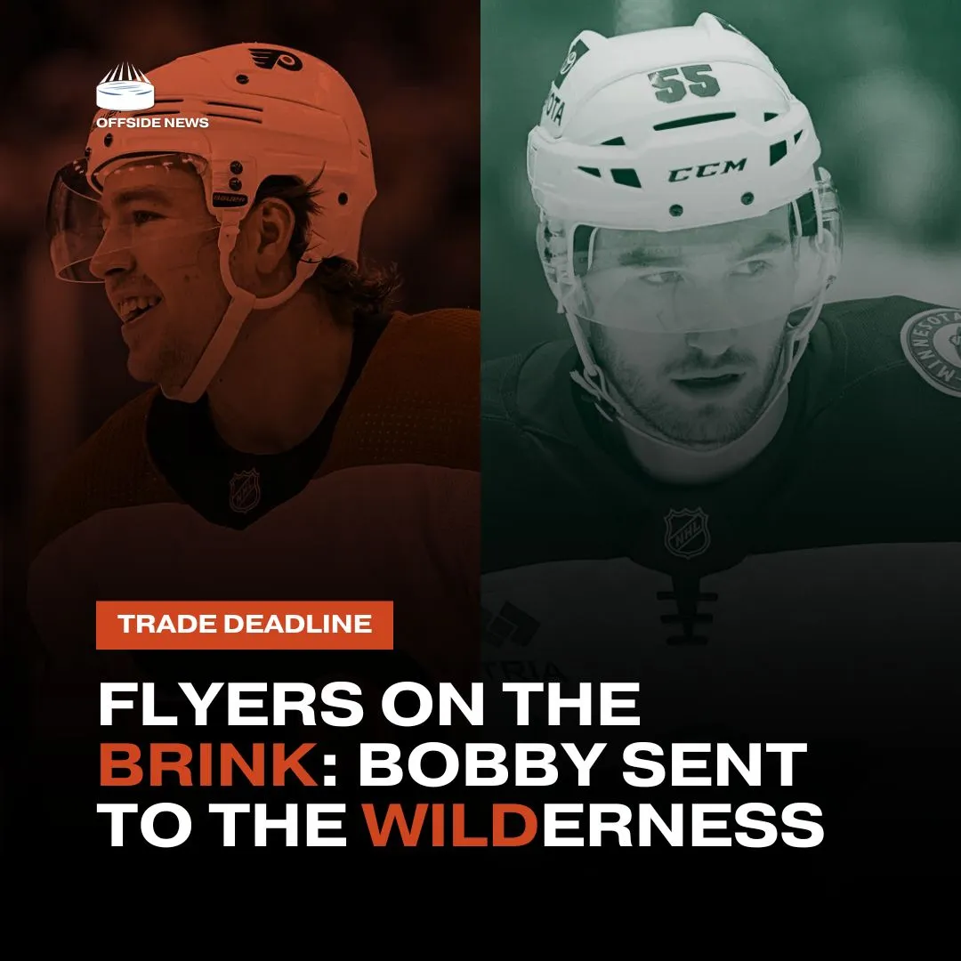 Minnesota Wild acquire Bobby Brink from Philadelphia Flyers - Article News sur NHL Insight