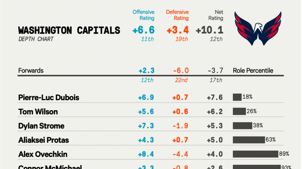 Washington Capitals newcomers performance analysis 2025-26 season - Article News sur NHL Insight