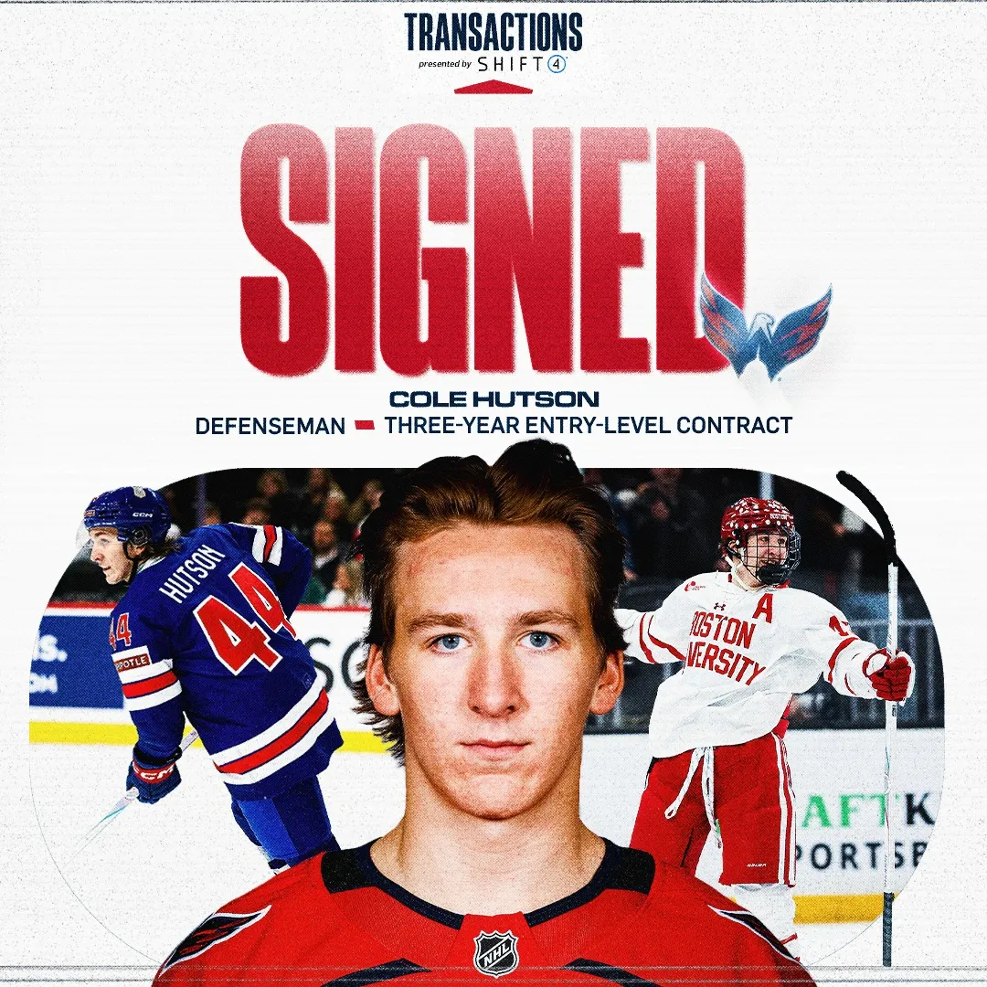 Capitals sign prospect Cole Hutson to three-year deal - Article Draft & Prospects sur NHL Insight