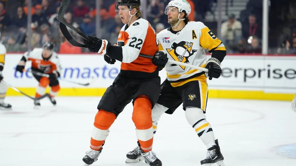 Flyers survive chaos: Bobby Brink seals dramatic 3-2 shootout win over Penguins - Article News sur NHL Insight