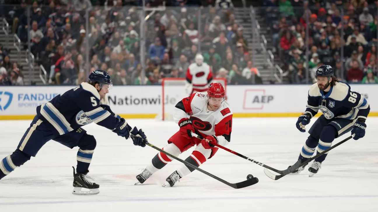 Hurricanes, Blue Jackets battle for seeding in the Metro Division playoff race - Article News sur NHL Insight