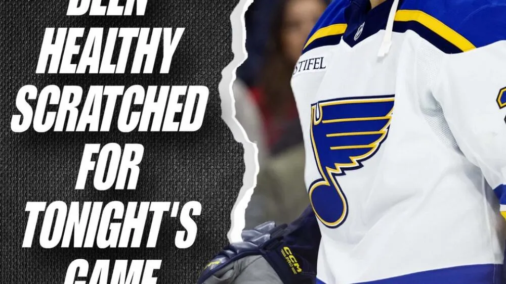 St. Louis Blues Jordan Kyrou Healthy Scratch Analysis - Article Analysis sur NHL Insight
