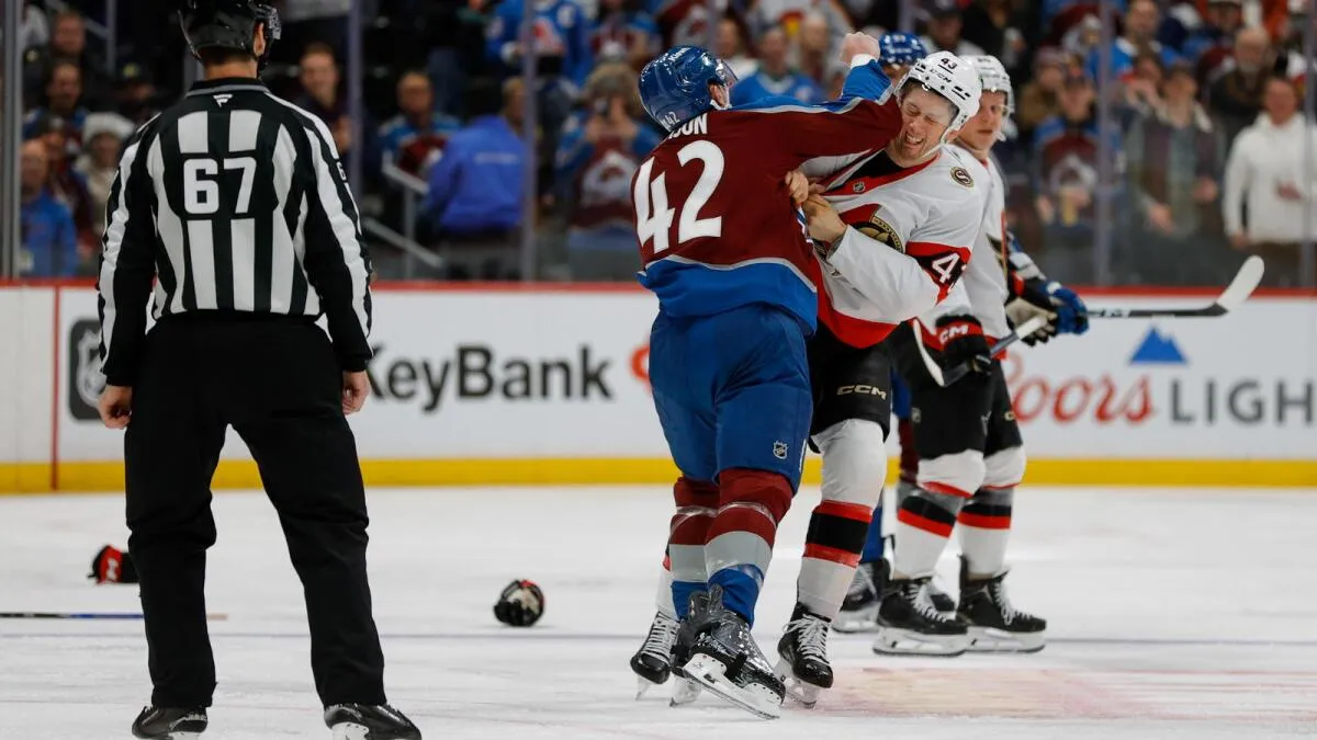 Josh Manson earns Gordie Howe hat trick in Avalanche's rout of Senators - Article News sur NHL Insight