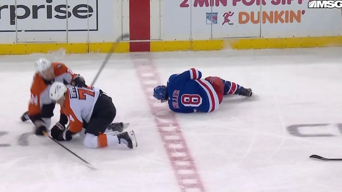 New York Rangers captain J.T. Miller upper-body injury out for at least one game - Article News sur NHL Insight