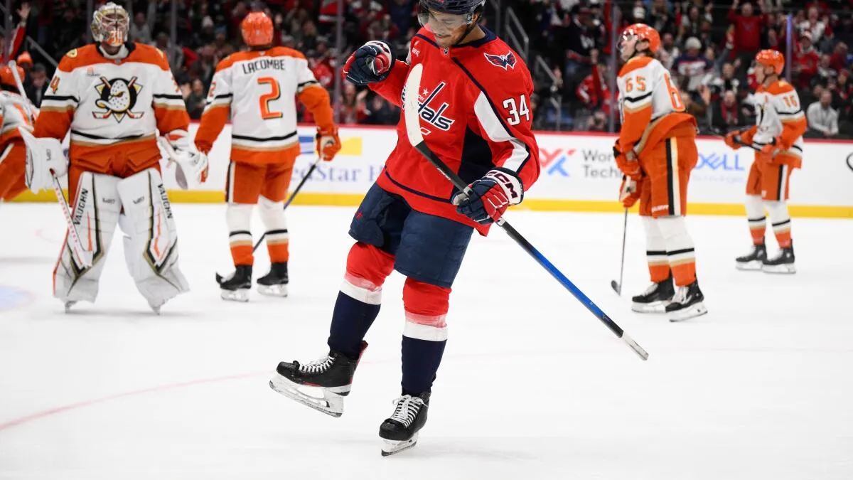 Justin Sourdif's rookie hat trick leads Capitals past Ducks - Article News sur NHL Insight