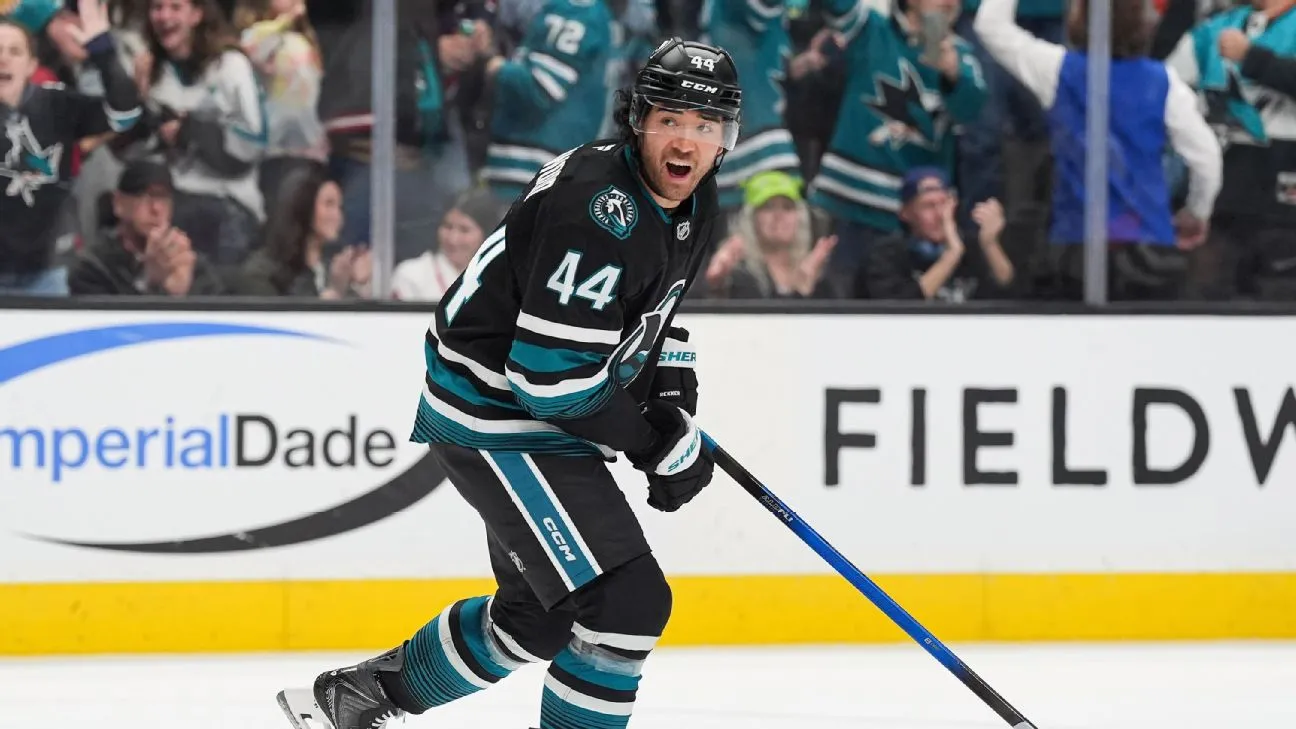 San Jose Sharks sign Kiefer Sherwood to five-year extension - Article News sur NHL Insight