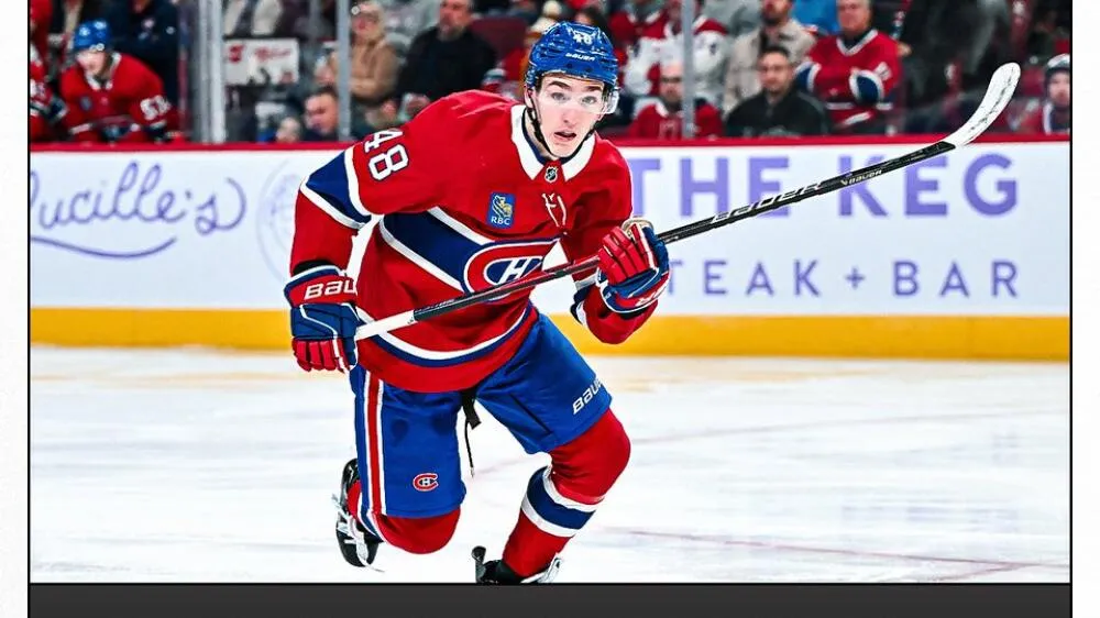Lane Hutson’s 100th NHL Game Milestone: A Rising Dynamo for the Canadiens - Article Analysis sur NHL Insight