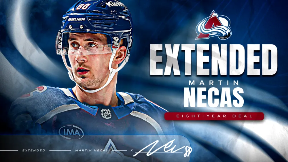 Martin Necas signs eight-year extension with Colorado Avalanche - Article News sur NHL Insight