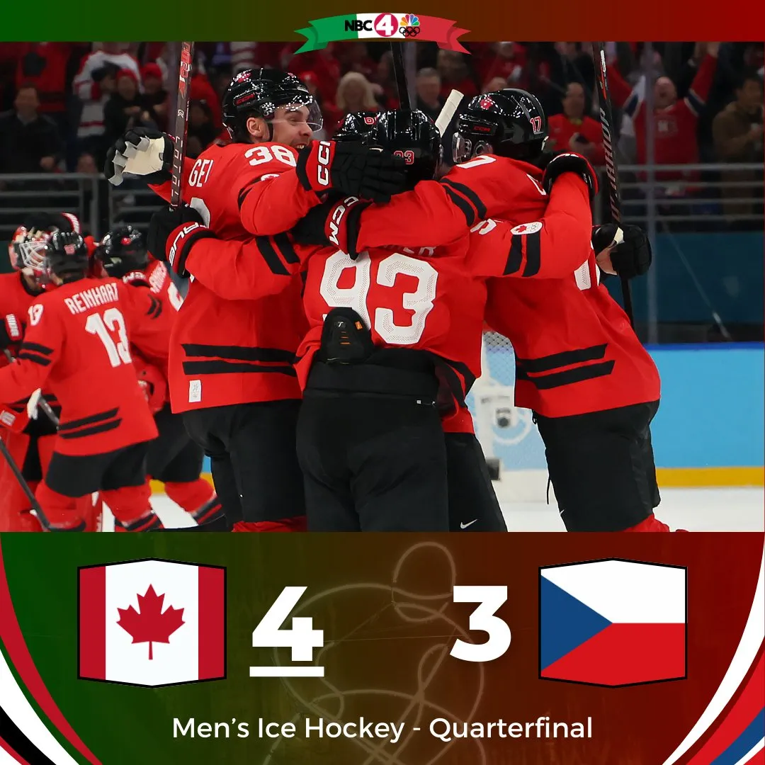 Mitch Marner seals dramatic overtime victory for Canada over Czechia in Olympic quarterfinals - Article News sur NHL Insight