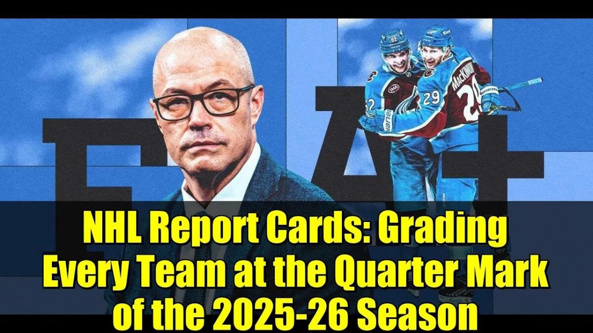 NHL first-quarter report cards 2025-26 for all 32 teams: Complete grades at the season's quarter mark - Article Analysis sur NHL Insight