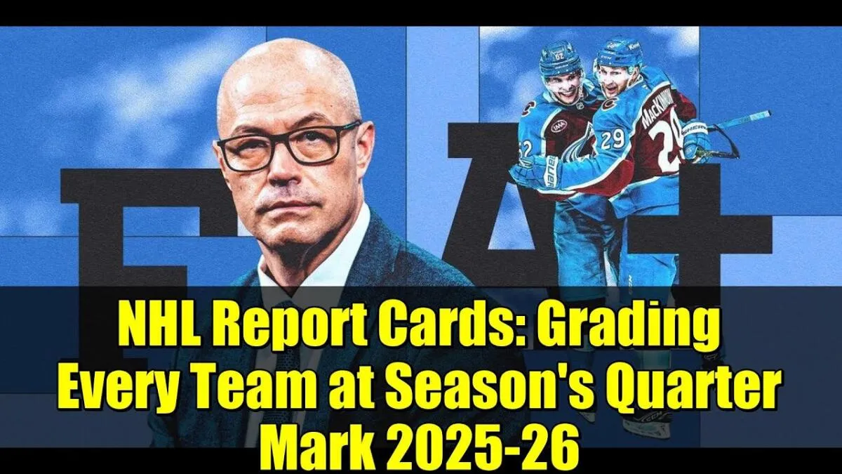 NHL 2025-26 first-quarter report cards for all 32 teams: Complete grades at the season's quarter mark - Article Statistics sur NHL Insight