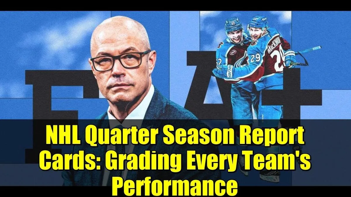 NHL 2025-26 first-quarter report cards for all 32 teams: complete grades and analysis at the season's quarter mark - Article News sur NHL Insight