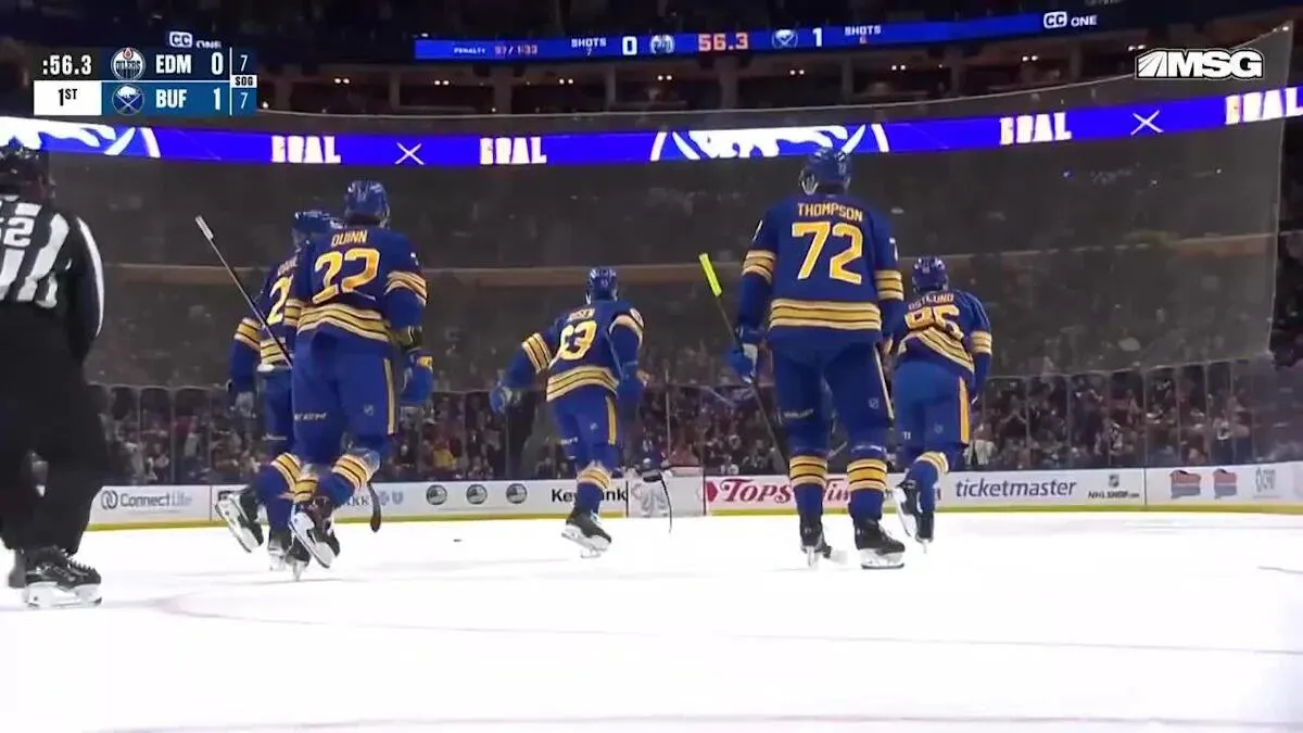 Noah Ostlund two-goal game Sabres Oilers: Swedish rookie steals the show in Buffalo statement win - Article News sur NHL Insight