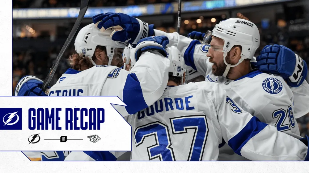 Girgensons Leads Lightning to 5-2 Win Over Predators - Article News sur NHL Insight
